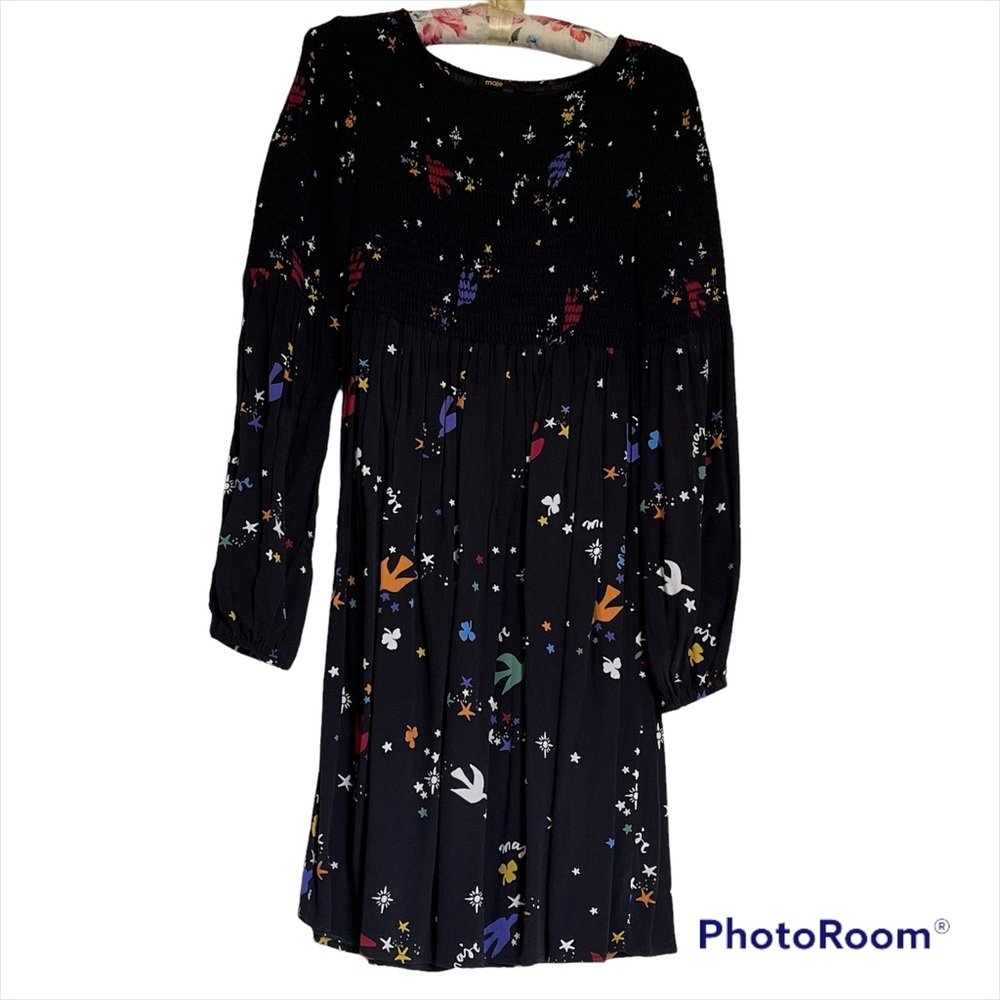 Maje Printed Mini Dress